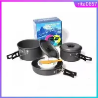 在飛比找蝦皮購物優惠-Camping Cooking Set Outdoor Co