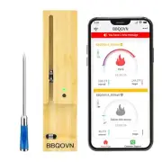 Stainless Steel Bluetooth Meat Thermometer with APP Control & Accurate Readings