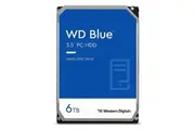 Western Digital WD Blue 6TB 3.5' HDD SATA 6Gb/s 5400RPM 256MB Cache CMR Tech 2yrs Wty
