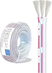 22 Gauge 3 Conductor Led Wire 100FT-650FT Optional 22/3awg Electrical Wire，UL Certified Low Voltage Wire Tinned Copper Wire PVC Cable for Electrical Equipment, Outdoor LED Light String(320ft)