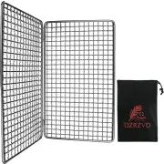 -The Bushcraft Foldable Backpacker'S Grill Grate-Welded Stainless Steel Mesh (Up