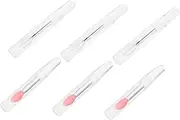 CRILSTYLEO 6Pcs Silicone Lip Brush Non Stick Applicator for Precise Eye Makeup Comfortable Handle for Easy Use for Fashion Lovers and Makeup Enthusiasts