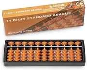 Digital Standard Abacus-17.8 cm-Professional 11-Column Soroban Calculator (Functional and Educational Tool)