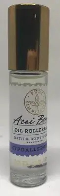PURE SIMPLICITY Hypoallergenic Perfume Oil Rollerball Bath Body Works Acai Berry