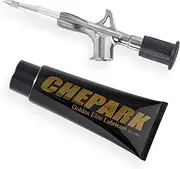 Bike Bicycle Grease Injector Gun - Mini Tool for Greasing Bottom Brackets, Headset Bearings, Pedals, Hubs with Premium Golden Elite Lubricant - Compatible with Speedplay Pedals Greasing Service Kit
