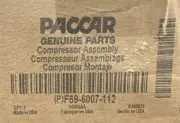 ~ NEW GENUINE PACCAR OEM ~ PETERBILT A/C COMPRESSOR w/ O-Ring ~ F69-6007-112
