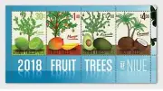 Niue 2018 - Fruit Trees of Niue Souvenir sheet mnh