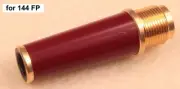 New Old Stock Montblanc 144 Size Front End Section, Bordeaux, Gold Plated Trim