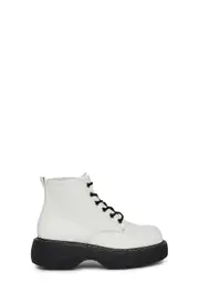 [dELiA*s by Dolls Kill] Edgy Anarchy Ankle Booties - White