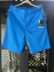 NWT Nike Golf Tour Performance Mens Size 32 Dri-FIT Azure Blue Shorts 509179