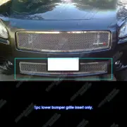 Fits 2009-2014 Nissan Maxima Bumper Stainless Steel Mesh Grille Grill Insert