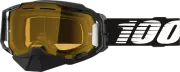 100% Armega Snow Goggles - Black - Yellow