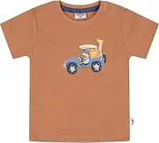 [SALT AND PEPPER] Baby Boys Animals Wagon Print Slub Jersey Toddler T-Shirt Set