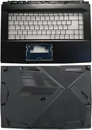 New Compatible for MSI GF63 8RC 8RD MS-16R1 MS-16R4 Laptop Palmrest Cover 3076R1C214HG01/Laptop Bottom Base Case Cover 3076R1D212TA21 (Color : C and D Shell)