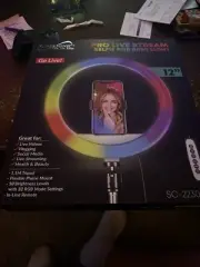 Pro Live Stream Selfie RGB ring Light 12 Inch Never Opened
