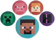 Minecraft Button Badge Set