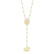 Bevilles Pendant Necklace 9ct Yellow Gold Infusion 50cm
