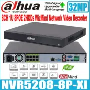 Dahua NVR5208-8P-XI 32MP 8 Channel 1U 8POE 2HDDs WizMind Network Video Recorder