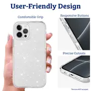 iPhone 12 Mini Compatible Case Cover With Ultimake Glitter Shockproof - Pink