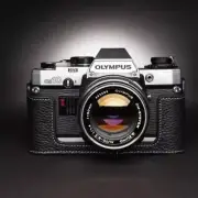 Genuine Real Leather Half Case Bag Cover For Olympus OM10 OM20 OM30 Film Camera