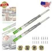 Full Extension 22 Inch Drawer Slides with Soft Close - 6 Pairs of Durable Rails