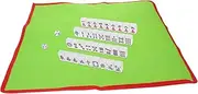 CIYODO 1 Set Travel Mahjong Set Mahjong Kit with Carrying Bag Compact and Lightweight for Family Gatherings and Parties Includes Table Cloth and Dice for