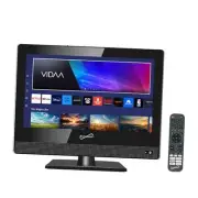 SC-1520VTV 15.6 inch Smart AC/DC LED TV, Powered by VIDAA, 1080p, WiFi, Built
