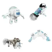 Lot Of 2 Disney Frozen Snowies Rope Dog Toy Tug Of War and Squeaky Chew Plush