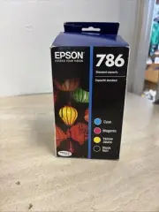 Epson 786 Printer InkBlack Cyan Yellow Magenta OEM NEW