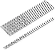 Stainless Steel Chopsticks Set, 9.45 Inches, 5 Pairs, Dishwasher-safe