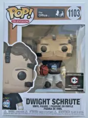 DWIGHT SCHRUTE BASKETBALL CCE 1103 Funko Pop Vinyl New in Mint Box + PROTECTOR