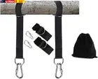Set of 2 Hammock Straps 2 Tree Swing Straps Hanging Kit， Perfect for Hammock Han