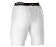 McDavid MD737-02-32 HEX THUDD Padded Compression Short White 5 Pad XL