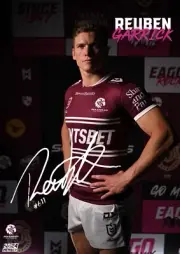 manly sea Eagles nrl rugby SIGNED team player poster,FREE POST,BARGAIN 1