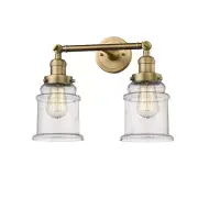 Innovations 2 Light Canton Bathroom Fixture in Brushed Brass - 208-BB-G184