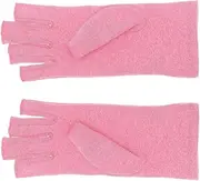 FOYTOKI Half Gloves The ove Glove The Gauntlet Gloves for Working Out Compression Gloves tendonitis Gloves Gloves Carpal Tunnel Gloves Men and Women Fingerless Finger Gloves