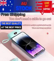 5000mAh Mini Portable Power Bank USB C Cable Charger For iPhone and android