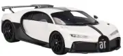 Bugatti Chiron Pur Sport White and Black 1/18 Model Car Top Speed