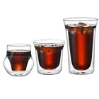 Creative Tea Glass Double Wall Design Transparent Glass Coffee Mug Glass Mug W❤D