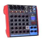AG-6 Portable 6-Channel Mixing Console Digital Audio Mixer +48V D1D2