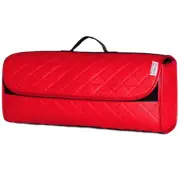 FOR SEAT ALHAMBRA - Boot Tidy Organiser Storage Car Trunk Bag Leather Red