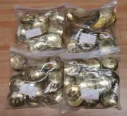 Lot of 576 VTG Gold Metal Western Cowgirl Star Concho Slide Belt Buckles Crafts