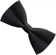 [Yardenfun] Material Black Bow Tie Formal Tuxedo Bowties for Men Present for Men's Events