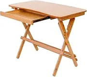 Bamboo Simple Desk Writing Desk Learning Folding Table Primary School Desk and Chair Set Children's Study Table Folding Lift