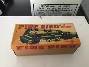 VINTAGE TIN LITHO FRICTION TOY Firebird TRAIN CAR & ORIG. Box KKK JAPAN
