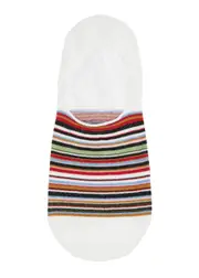 Paul Smith Striped Cotton-blend Trainer Socks - White - One Size ONE SIZE