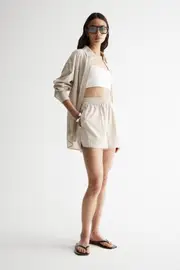 Delphie Shirt Sand Size 10 | Elka Collective