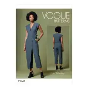 Vogue V1645Y Women's Semi-Fitted Jumpsuit Sewing Pattern by Rachel Comey, Siz...