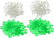 Kisangel Valentine's Day Fish Tank Decor Luminous Stones 200pcs Garden Pebbles for Fish Tanks