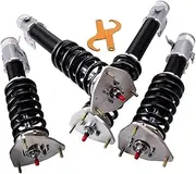 Adjustable Coilovers,Compatible With Subaru,Compatible With Impreza,Compatible With WRX 2002-2007 GDA GDB,Compatible With STI 2004 9 Suspension Shock Struts Grey